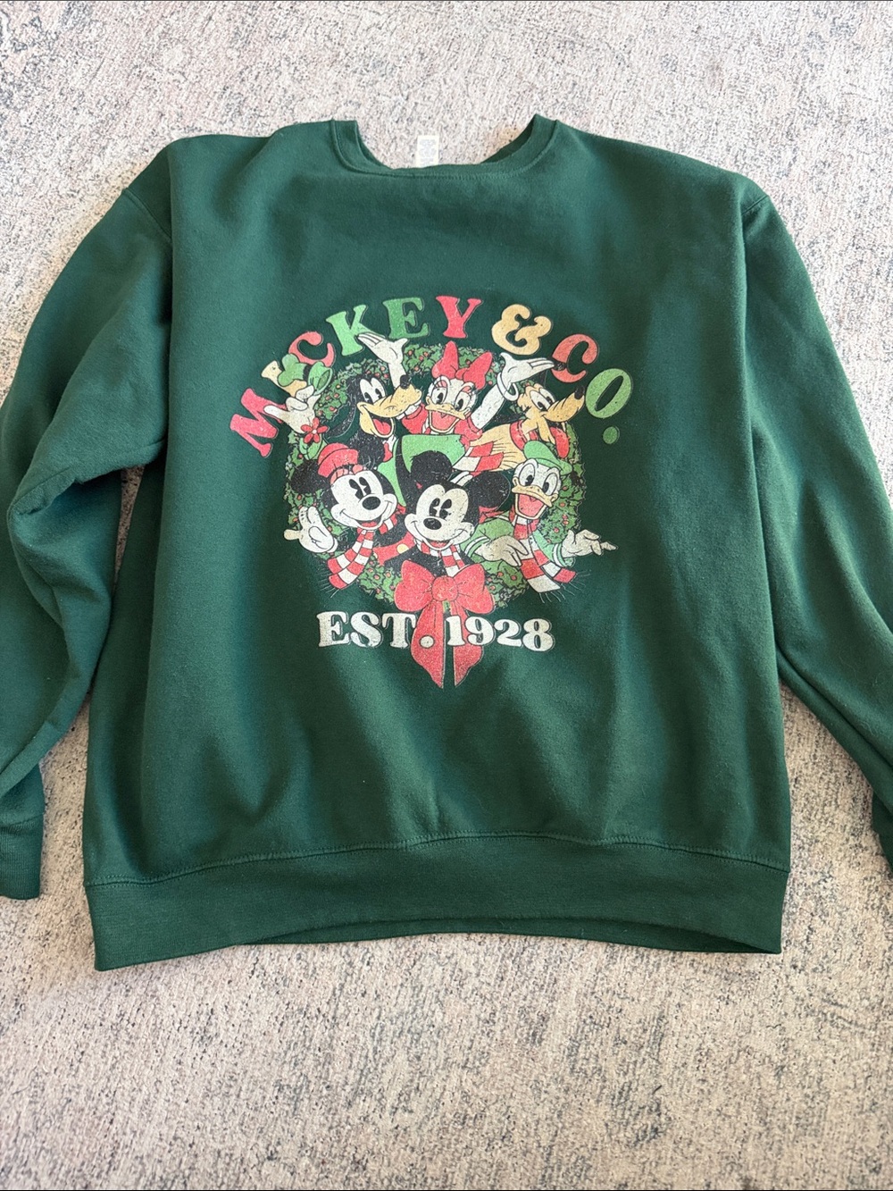 Jerzees Forest Green Crewneck Sweatshirt